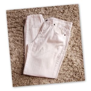 Diane Gilman White Cropped Jeans